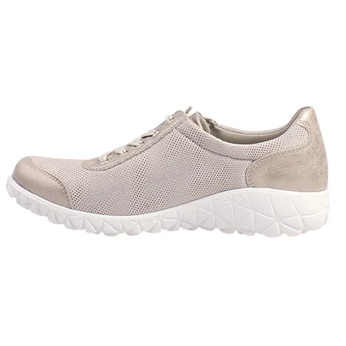 Waldlaufer Ladies  Wide Fit Shoes - H89001 - Gold Taupe