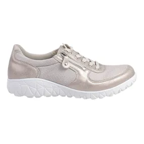 Waldlaufer Ladies  Wide Fit Shoes - H89001 - Gold Taupe