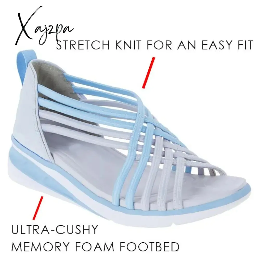 Xajzpa - Summer Sport Sandals Thick Sole Summer Sandals Open Toe Casual Platform Slide Soft Wedges Shoes Casual Footwear Plus Size
