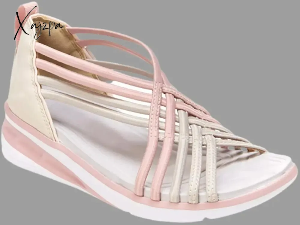 Xajzpa - Summer Sport Sandals Thick Sole Summer Sandals Open Toe Casual Platform Slide Soft Wedges Shoes Casual Footwear Plus Size