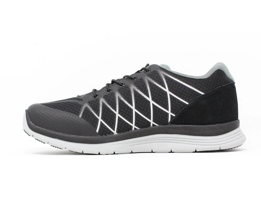 YDA Extra Wide Vault Black Trainers