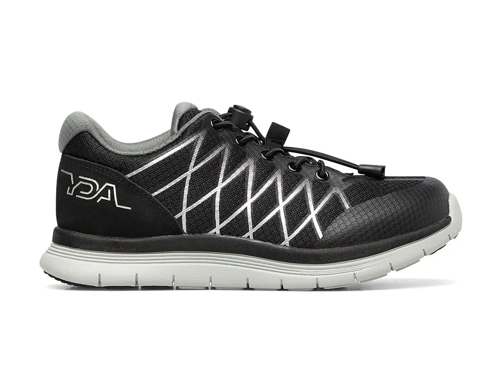 YDA Extra Wide Vault Black Trainers