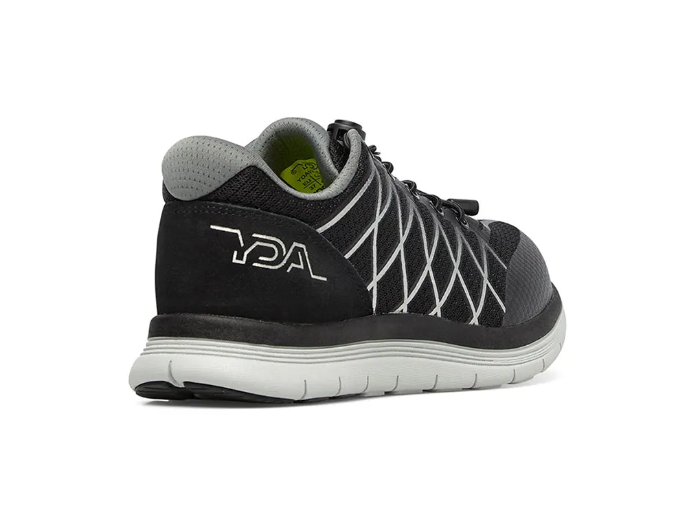 YDA Extra Wide Vault Black Trainers