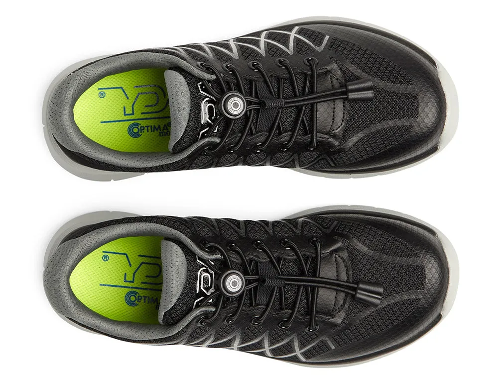 YDA Extra Wide Vault Black Trainers