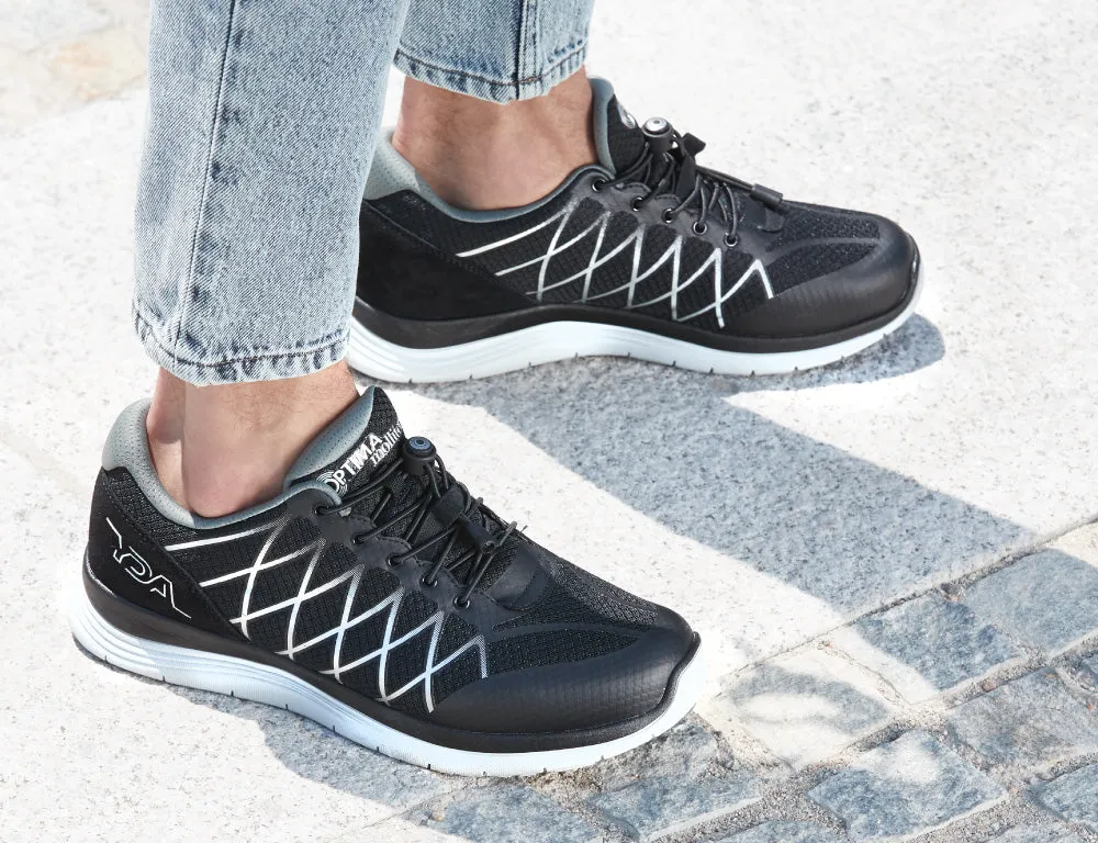 YDA Extra Wide Vault Black Trainers